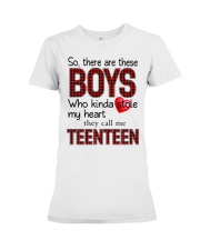 He Calls Me Teenteen - Perfect Gift For Teenteen Premium Fit Ladies Tee tile