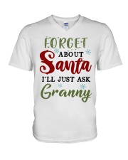 FORGET ABOUT SANTA - GREAT GIFT FOR GRANDCHILD V-Neck T-Shirt tile