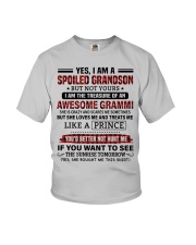 YES I AM A SPOILED GRANDSON Youth T-Shirt front