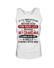 If You Mess With Me - Best Gift For Grandchild Unisex Tank tile