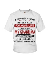 If You Mess With Me - Best Gift For Grandchild Youth T-Shirt tile