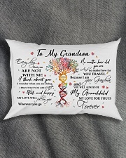 MY LOVE WILL FOLLOW YOU - BEST GIFT FOR GRANDSON Rectangular Pillowcase aos-pillow-rectangle-front-lifestyle-1
