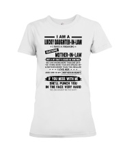 I AM A LUCKY DAUGHTER-IN-LAW Premium Fit Ladies Tee tile