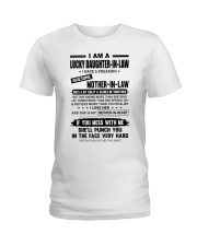 I AM A LUCKY DAUGHTER-IN-LAW Ladies T-Shirt tile