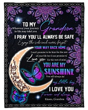 YOUR WAY BACK HOME - GRANDSON GIFT WITH BUTTERFLY Small Fleece Blanket - 30" x 40" front