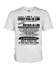 SCARES ME SOMETIMES - LOVELY GIFT FOR SON-IN-LAW V-Neck T-Shirt tile