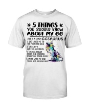 5 Things You Should Know About My GG - Best Gift For Grandkids Classic T-Shirt tile
