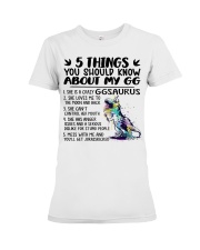 5 Things You Should Know About My GG - Best Gift For Grandkids Premium Fit Ladies Tee tile