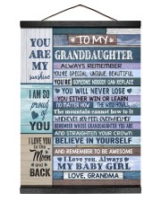 STRAIGHTEN YOUR CROWN - GRANDMA TO GRANDDAUGHTER Hanging Canvas tile