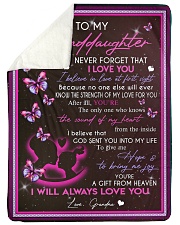 I LOVE YOU - GREAT GIFT FOR GRANDDAUGHTER Sherpa Fleece Blanket tile
