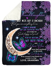 MY BEST FRIEND - GRANDMA TO GRANDDAUGHTER Sherpa Fleece Blanket tile