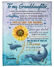 LIFE IS LIKE THE OCEAN NICE GIFT FOR GRANDDAUGHTER Small Fleece Blanket - 30" x 40" front