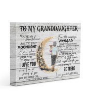 I LOVE YOU - TO GRANDDAUGHTER FROM GRANDMA 14x11 Gallery Wrapped Canvas Prints front