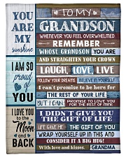 FOLLOW YOUR DREAMS - GRADMA TO GRANDSON Small Fleece Blanket - 30" x 40" front