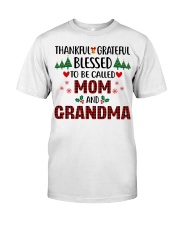 Thankful Grateful Blessed To Be Called Mom And Grandma Premium Fit Mens Tee tile
