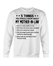 5 THINGS YOU SHOULD KNOW ABOUT MY MOTHER-IN-LAW Crewneck Sweatshirt tile