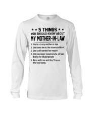 5 THINGS YOU SHOULD KNOW ABOUT MY MOTHER-IN-LAW Long Sleeve Tee tile