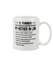 5 THINGS YOU SHOULD KNOW ABOUT MY MOTHER-IN-LAW Mug tile