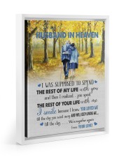 TO MY HUSBAND IN HEAVEN Floating Framed Canvas Prints White tile