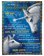 OUR LOVE WILL FOLLOW YOU - GIFT FOR GRANDDAUGHTER Small Fleece Blanket - 30" x 40" front