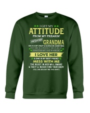 I Get My Attitude From My Freakin' Awesome Grandma - Best Gift For Grandson Crewneck Sweatshirt tile