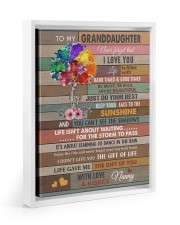 JUST DO YOUR BEST - BEST GIFT FOR GRANDDAUGHTER Floating Framed Canvas Prints White tile