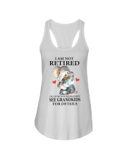 I AM NOT RETIRED - PERFECT GIFT FOR GRANDMA Ladies Flowy Tank tile
