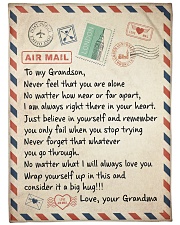 A BIG HUG - GRANDMA TO GRANDSON Fleece Blanket tile