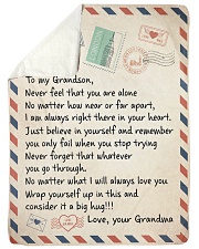 A BIG HUG - GRANDMA TO GRANDSON Large Sherpa Fleece Blanket - 60" x 80" thumbnail