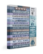 CARRY YOU IN MY HEART - GIFT FOR GRANDDAUGHTER 11x14 Gallery Wrapped Canvas Prints front