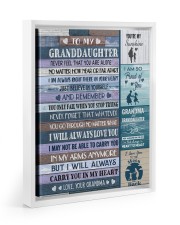 CARRY YOU IN MY HEART - GIFT FOR GRANDDAUGHTER Floating Framed Canvas Prints White tile