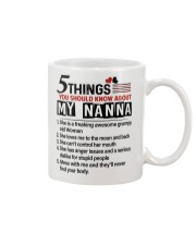 5 THINGS ABOUT MY NANNA - BEST GIFT FOR GRANDKIDS Mug tile