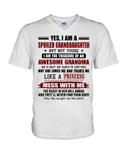 LIKE A PRINCESS - BEST GIFT FOR GRANDDAUGHTER V-Neck T-Shirt tile