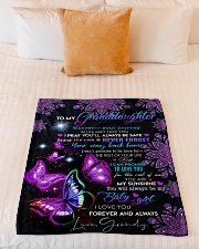 MY BABY GIRL - GRANDDAUGHTER GIFT WITH BUTTERFLY Small Fleece Blanket - 30" x 40" aos-coral-fleece-blanket-30x40-lifestyle-front-04