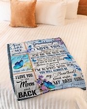 I LOVE YOU - BEST GIFT FOR GRANDDAUGHTER Small Fleece Blanket - 30" x 40" aos-coral-fleece-blanket-30x40-lifestyle-front-01