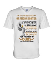 YOUR WAY BACK HOME - BEST GIFT FOR GRANDDAUGHTER V-Neck T-Shirt tile