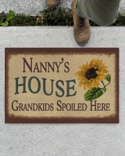 NANNY'S HOUSE GRANDKIDS SPOILED HERE Doormat 22.5" x 15" aos-doormat-22-5x15-lifestyle-front-01