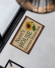 NANNY'S HOUSE GRANDKIDS SPOILED HERE Doormat 22.5" x 15" aos-doormat-22-5x15-lifestyle-front-08