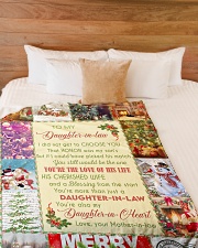 YOU'RE THE LOVE - GREAT GIFT FOR DAUGHTER-IN-LAW Large Fleece Blanket - 60" x 80" aos-coral-fleece-blanket-60x80-lifestyle-front-02