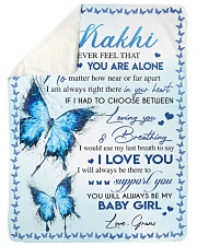 I LOVE YOU - AMAZING GIFT FOR KAKHI Large Sherpa Fleece Blanket - 60" x 80" front