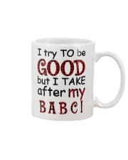 TAKE AFTER MY BABCI - GIFT FOR GRANDCHILDREN Mug tile