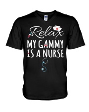 LOVELY SHIRT FROM GRANDMA NURSE V-Neck T-Shirt tile