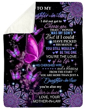 You're The Love Of His Life - Best Gift For Daughter-In-Law Sherpa Fleece Blanket tile