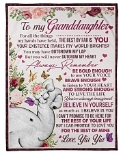 BELIEVE IN YOURSELF -TO GRANDDAUGHTER FROM YIA YIA Small Fleece Blanket - 30" x 40" front