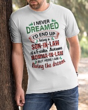 Living The Dream - Best Gift For Son-in-law Classic T-Shirt apparel-classic-tshirt-lifestyle-front-51