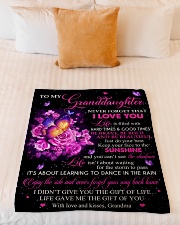 I LOVE YOU - GRANDDAUGHTER GIFT WITH BUTTERFLY Small Fleece Blanket - 30" x 40" aos-coral-fleece-blanket-30x40-lifestyle-front-04