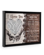 I MISS YOU SO MUCH Floating Framed Canvas Prints Black tile