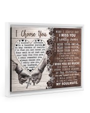 I MISS YOU SO MUCH Floating Framed Canvas Prints White tile