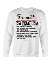 5 THINGS YOU SHOULD KNOW ABOUT MY GRANDMA Crewneck Sweatshirt tile