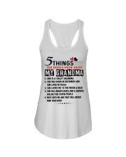 5 THINGS YOU SHOULD KNOW ABOUT MY GRANDMA Ladies Flowy Tank tile